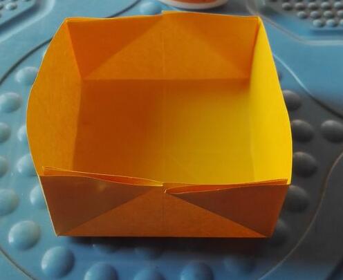 小盒子折法 快速用纸折正方形纸盒
