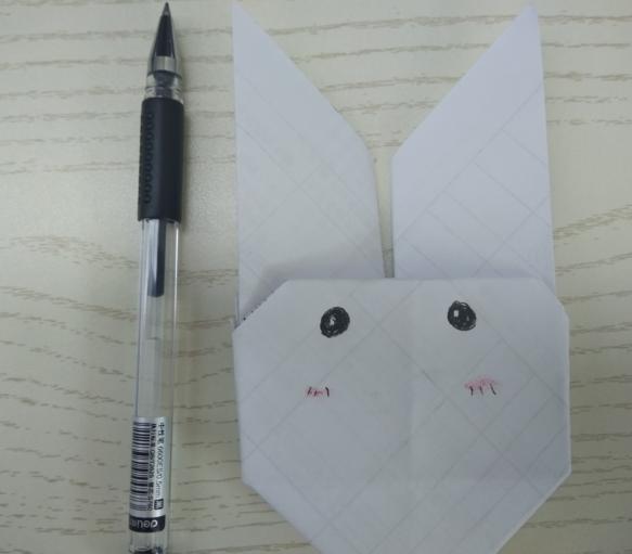 儿童简单手工折纸-小兔子的教程