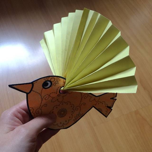折纸教学有翅膀的小鸟制作步骤