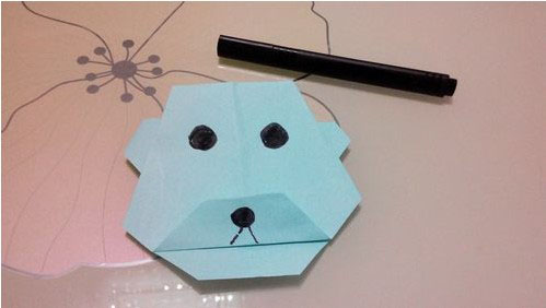 儿童折纸可爱的小熊怎么折