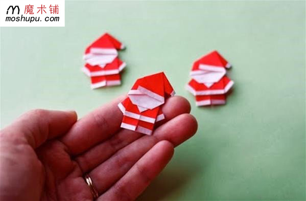 手工圣诞老人的折纸教程制作