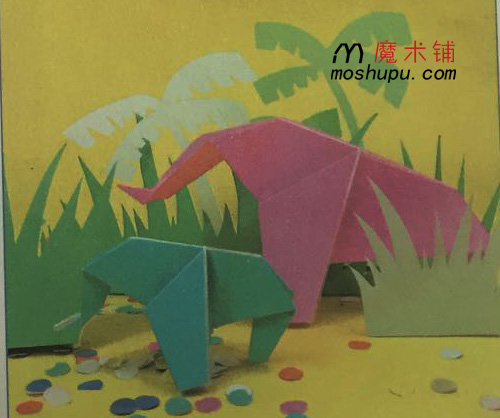 简单又漂亮的手工 大象折纸法2