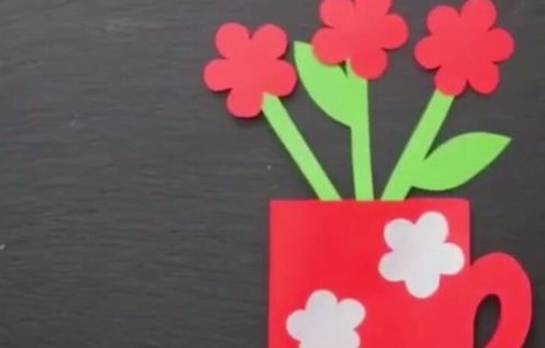 幼儿园小手工 礼物花朵制作方法