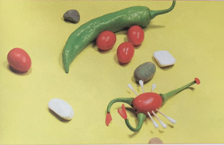 蝎子创意手工 教你用水果蔬菜做动物