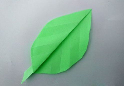 儿童手工树叶怎么折 折树叶的图解步骤