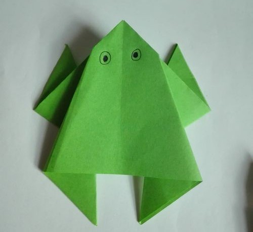 简单折纸青蛙教程图解 儿童简单小手工