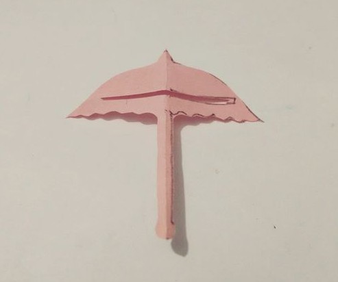 儿童剪纸教程 教你剪一把漂亮的小伞