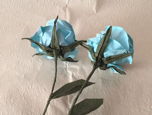 超级简单的玫瑰叶子折纸教程 创意手工DIY