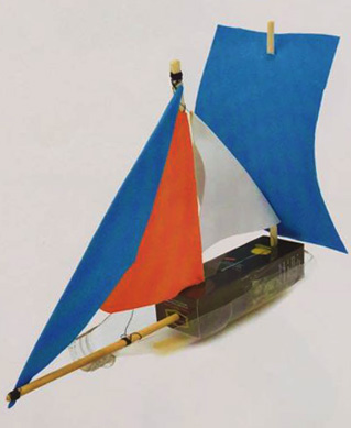 用长方形纸盒制作帆船教程 纸盒DIY手工