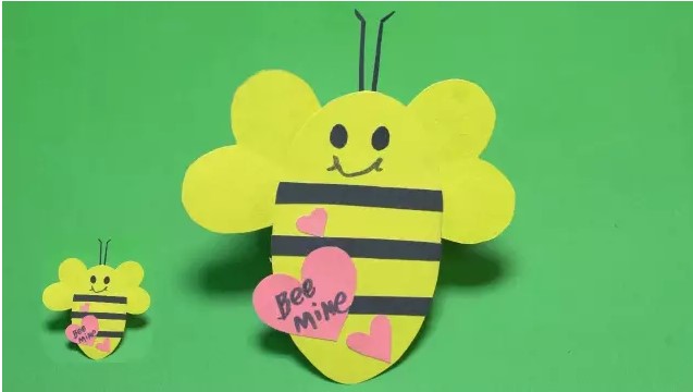 用卡纸制作小蜜蜂教程 折纸小蜜蜂图解