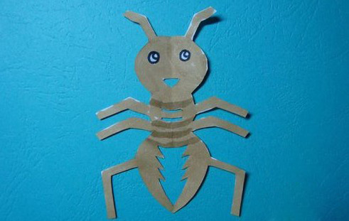 儿童剪纸教程 可爱的小蚂蚁怎么剪