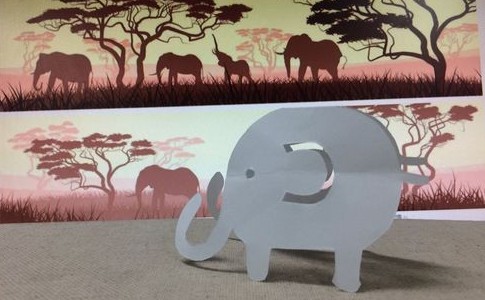 手工剪纸教程 立体大象怎么剪