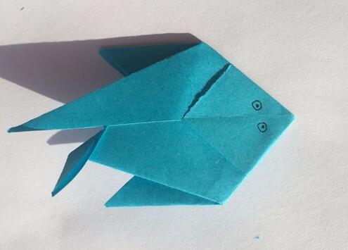 儿童折纸教程 海洋比目鱼幼儿折纸