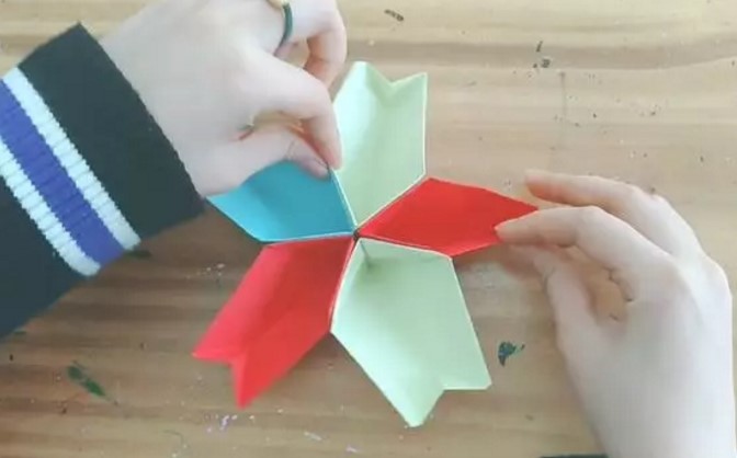漂亮的坚果盘折纸教程 儿童简单手工