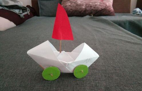 儿童手工制作教程 帆船车自制方法
