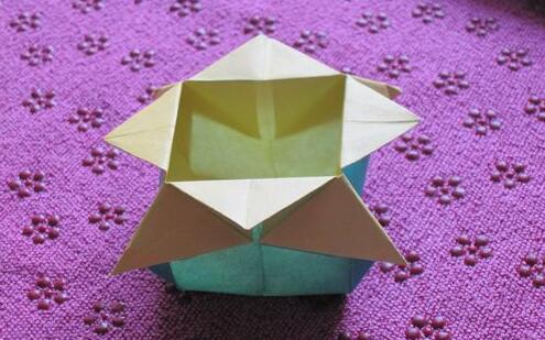 简单的手工折纸 漂亮的水果篮折法
