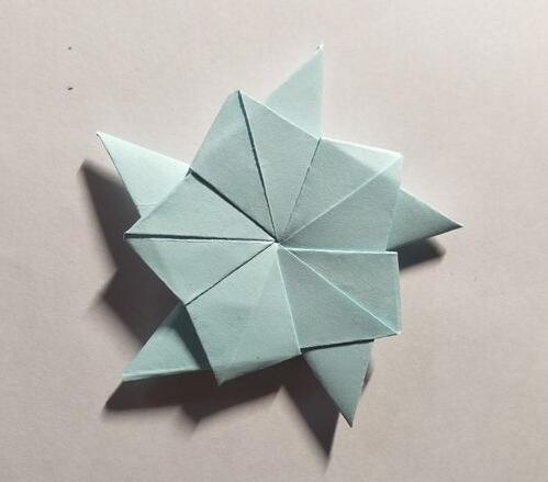 简单折纸教程 勋章五角星怎么折