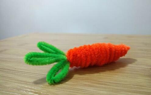 扭扭棒胡萝卜做法 用扭扭棒做胡萝卜的方法
