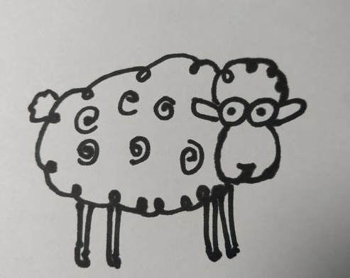 简笔画绵羊 儿童画 绵羊怎么画