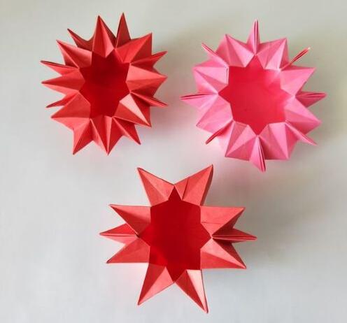 十星花盒制作方法 漂亮的花盒折法