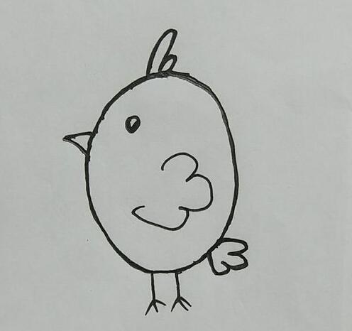 小鸡简笔画 如何画小鸡