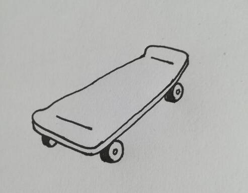 滑板车简笔画 滑板车怎么画