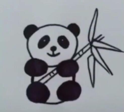 大熊猫简笔画 怎么画大熊猫