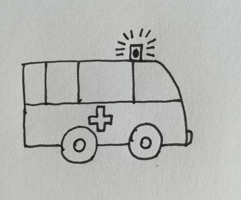 救护车简笔画 怎么画救护车