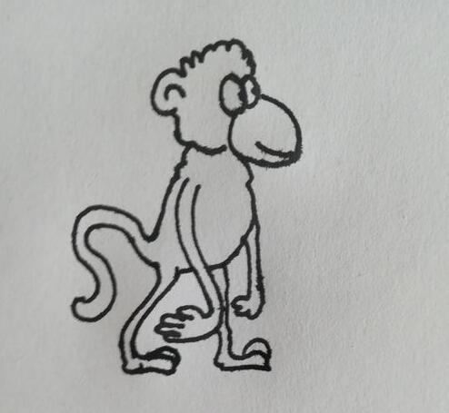 怎么画小猴子 简笔画小猴子的画法