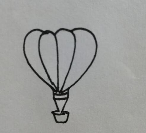 儿童简笔画 热气球简笔画