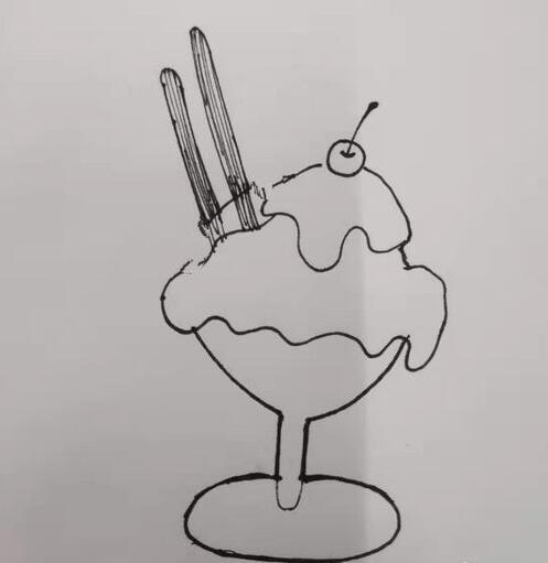 冰淇淋简笔画 如何画冰激凌