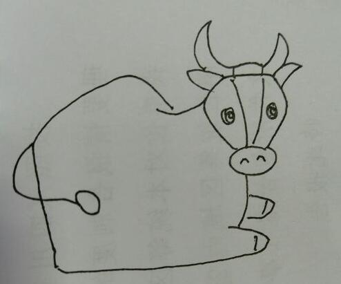 水牛简笔画 水牛的画法