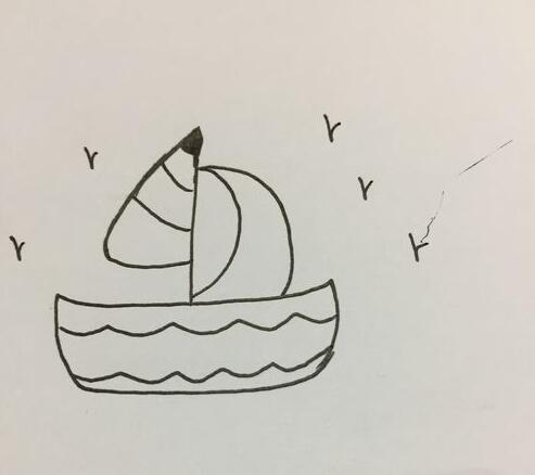 小船简笔画 简单的小船画法