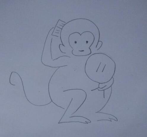 小猴子简笔画 如何画小猴子