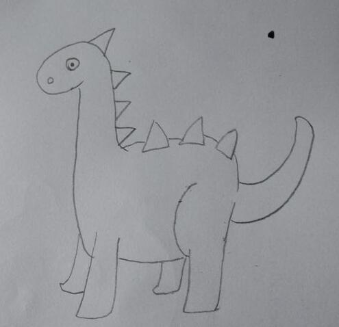恐龙简笔画 教你画可爱的恐龙