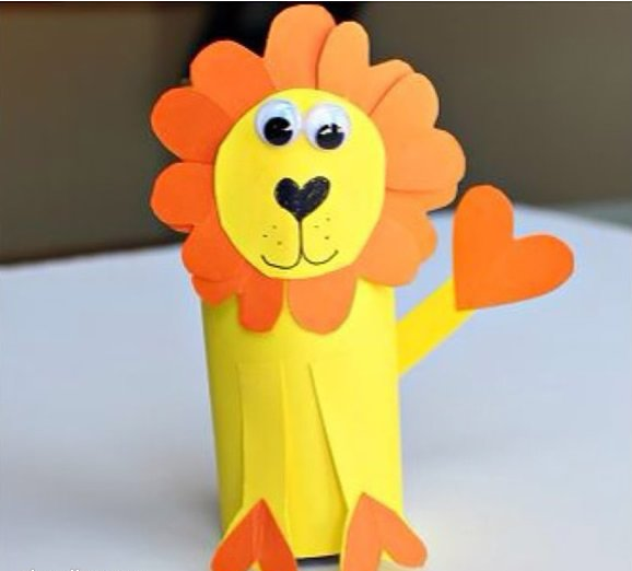 用纸筒制作小狮子的方法
