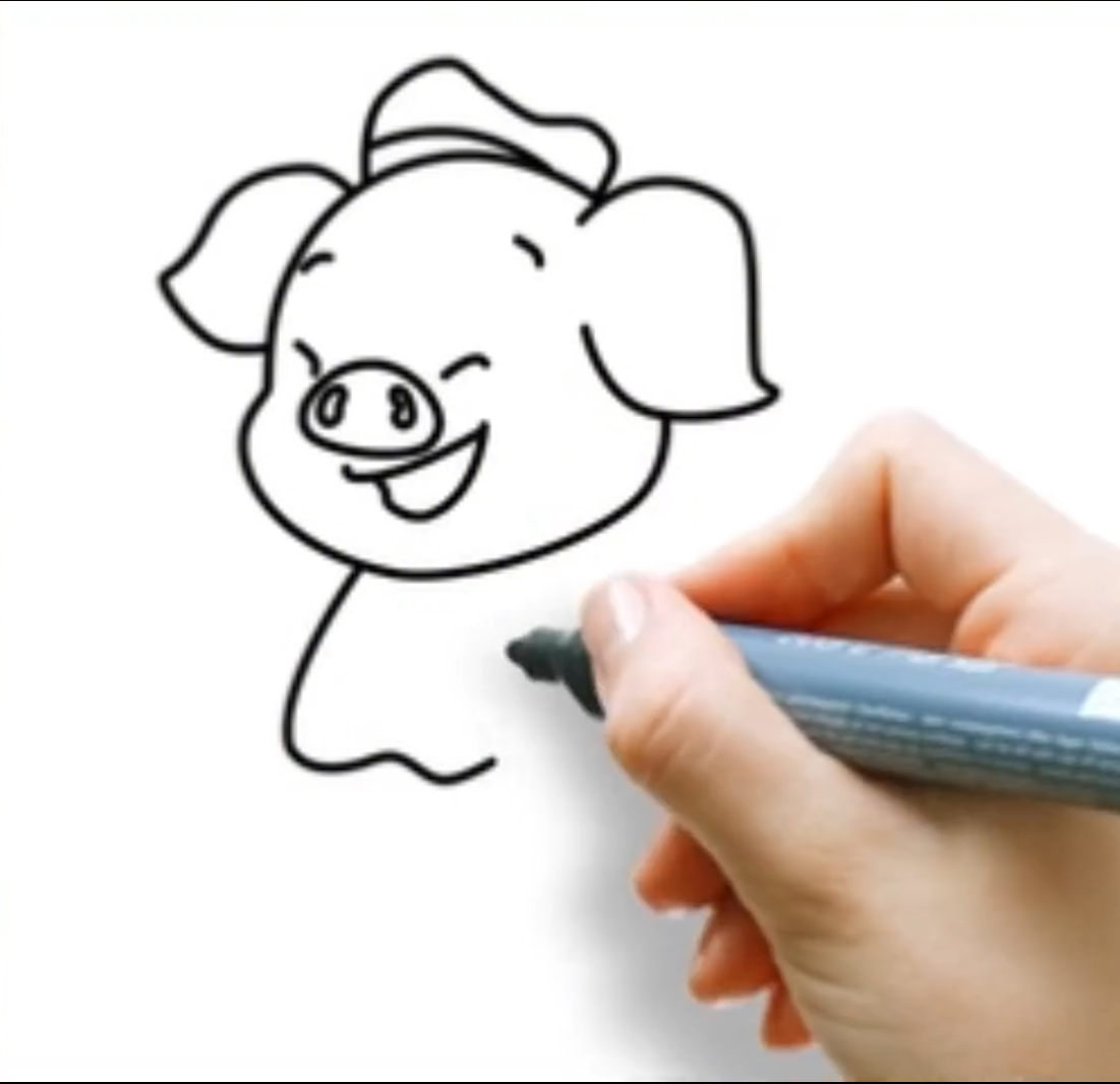 儿童简笔画猪八戒怎么画