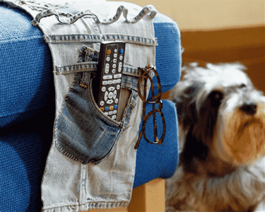 旧牛仔裤改造 自制收纳挂袋的做法图解