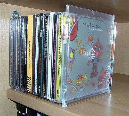 CD盒的妙用-简单书架