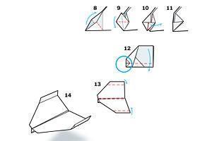 sky的折纸方法,幻影3000纸飞机折法