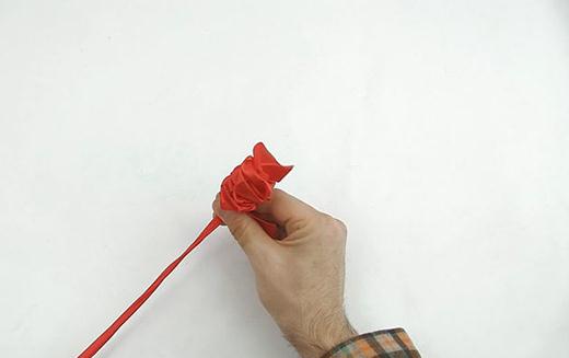 缎带编织手工玫瑰花步骤图解