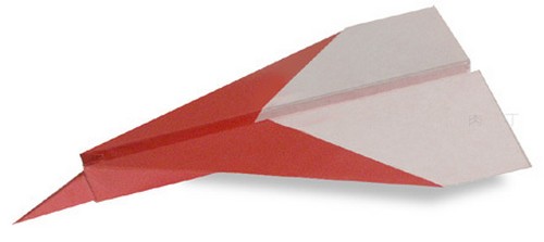 飞机折纸图片教程 喷气式飞机的折纸步骤图解