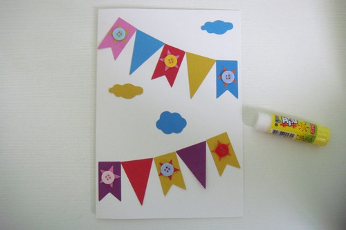 教你制作漂亮简单的儿童DIY旗子贺卡的详细方法