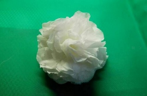 清明节扫墓用的白花 纸艺花朵的手工制作方法