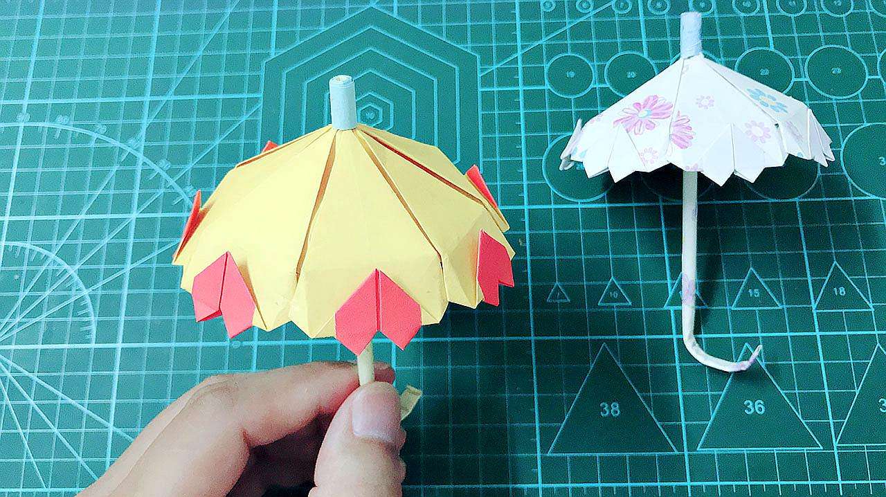 小伞手工制作怎么做 一步一步教你折雨伞