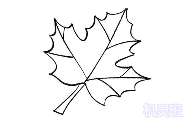 秋天的枫叶儿童简笔画图片