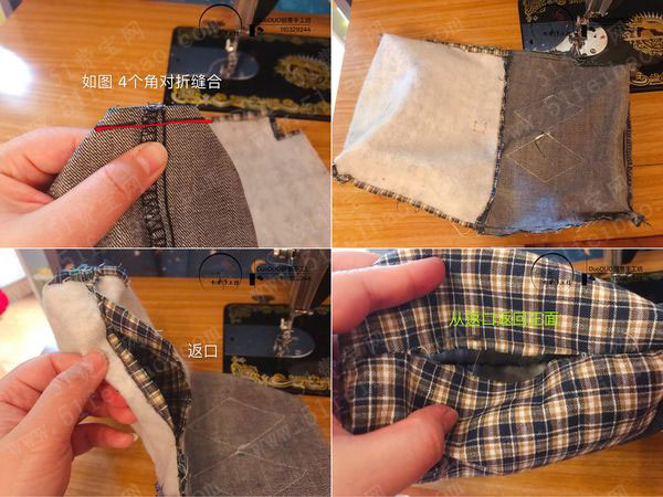 旧物改造牛仔裤，DIY牛仔小包包的制作方法