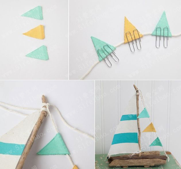 怎样制作漂流木手工艺品自制小帆船