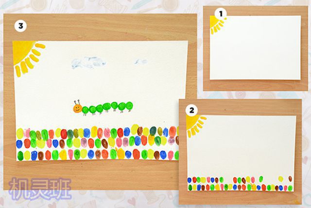 怎么教儿童用手指点画：18个一看就会创意指印画(步骤图解)９