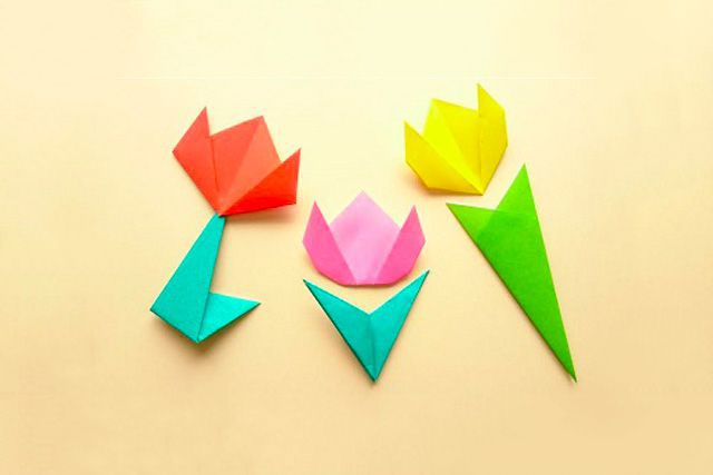 母亲节手工制作：折纸郁金香的三种方法(步骤图解)18